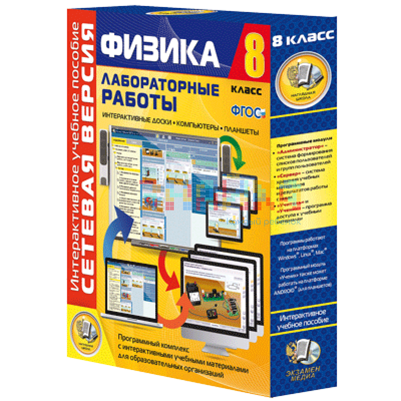Лабораторные работы по физике 8 класс. Сетевая версия